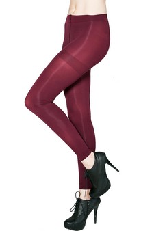 CRANBERRY FOOTLESS TIGHTS