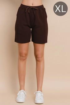 Sporty Chic Scuba Shorts - (XL only)
