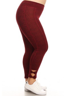 Active leggings w/ bow cutout detailed