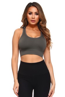 Women’s Seamless Performance Style Sports Bra with Hoodie