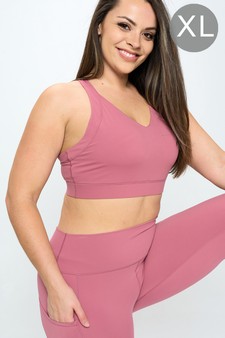 Women’s Full Coverage Buttery Soft Activewear Sports Bra (XL only)