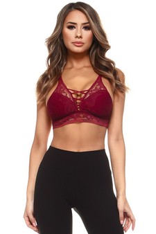 Sheer Lace Caged Bralette
