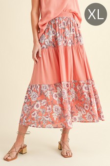 Women's Sun-Kissed Petals: Dream Floral Skirt (XL only)