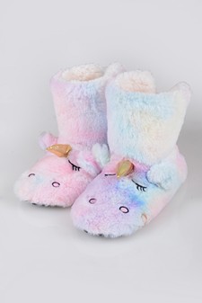 unicorn slipper boots