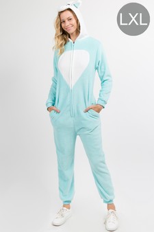 Plush Blue Unicorn Animal Onesie Pajama Costume - (6pcs L/XL only)