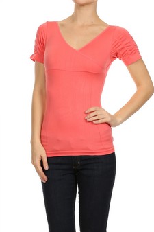 Coral-Lady's Seamless Fashion Top