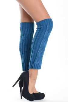 Women's Spiral Stud Inset Leg Warmer style 3