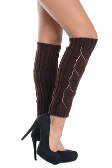 Women's Spiral Stud Inset Leg Warmer style 4