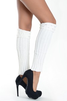 Women's Spiral Stud Inset Leg Warmer style 6