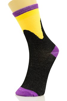 3 Single Pair Bundle Pack Fashion Design Crew Socks style 5