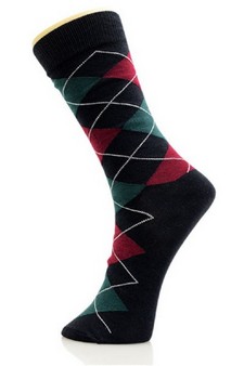 Men's Cotton Blended Dress Socks style 4