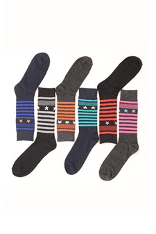 Men's Cotton Blended Dress Socks style 7