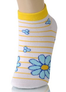 DAISIES ON STRIPES LOW CUT SOCKS style 5