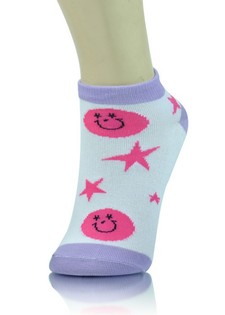 HAPPY FACES AND STARS LOW CUT SOCKS style 3