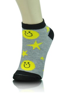 HAPPY FACES AND STARS LOW CUT SOCKS style 5
