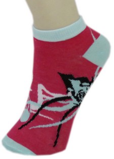 ABSTRACT ROSE DESIGN LOW CUT SOCKS style 2