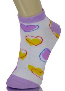VALENTINES HEARTS LOW CUT SOCKS style 2