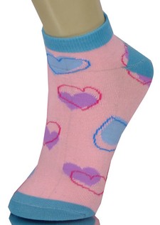 VALENTINES HEARTS LOW CUT SOCKS style 4