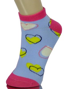 VALENTINES HEARTS LOW CUT SOCKS style 6