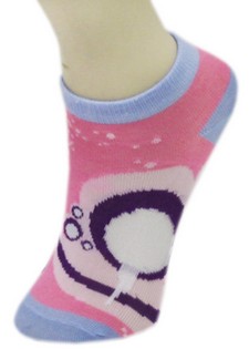 ABSTRACT DRIPPY BUBBLES LOW CUT SOCKS style 3