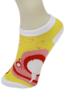 ABSTRACT DRIPPY BUBBLES LOW CUT SOCKS style 4