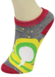 ABSTRACT DRIPPY BUBBLES LOW CUT SOCKS style 6