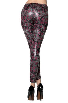 STELLA ELYSE Lips and Lace Printed Liquid Leggings (S/M only) style 3