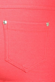 Women's Classic Jean Like Jegging Shorts (S/M only) style 5