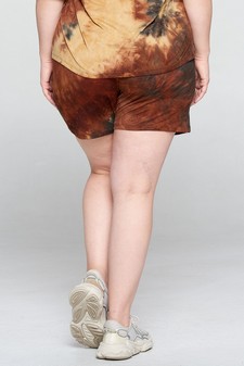 Women's Tie Dye Print Relaxed Shorts - TOP: TP2260P style 4