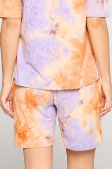 Women's Tie Dye Print Relaxed Shorts - TOP: TP2260 style 3