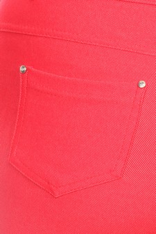 Women's Cotton-Blend 5-Pocket Skinny Capri Jeggings (XXXL only) style 6