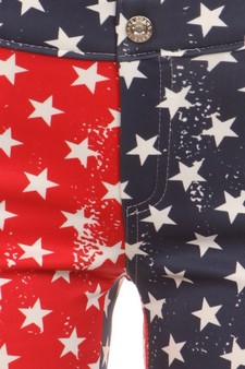 Star Spangled- American Flag Jegging-Capr style 4