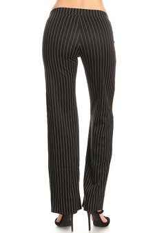 Striped Wide Leg Ponte Pants style 4