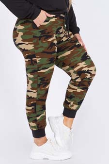 Women's High Rise Camouflage Joggers style 2