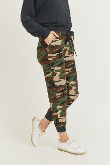 Women's High Rise Camouflage Joggers style 5