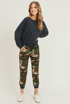 Women's High Rise Camouflage Joggers style 6