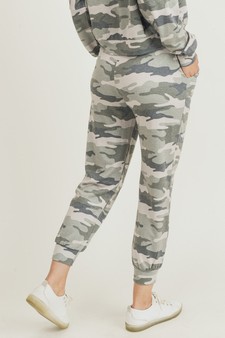 Women's French Terry Vintage Camo Drawstring Joggers - (Large only) - TOP: TP2300 style 4