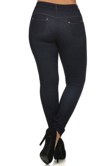 NAVY PLUS SIZE JEGGINGS style 3