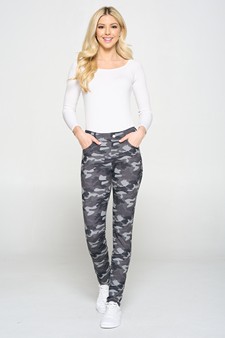 Women's Camouflage 5-Pocket Cotton Blend Jeggings style 5
