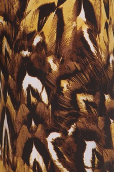 Women's Feathered Cheetah Print Palazzo Pants (Medium) style 5