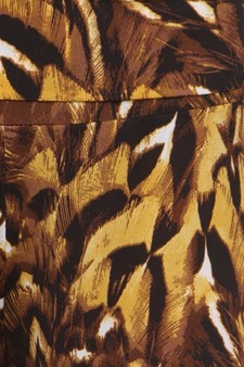 Women's Feathered Cheetah Print Palazzo Pants (Medium) style 6