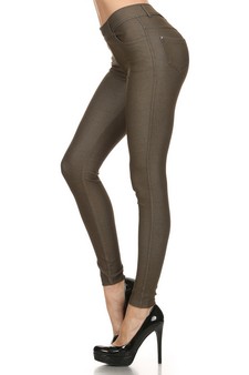 Women's Classic Solid Skinny Jeggings***L Packs Only style 2