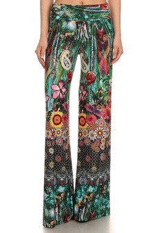 Water color printed palazzos. style 3