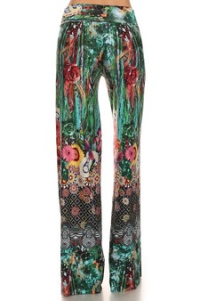 Water color printed palazzos. style 4