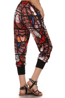 Stained Glass Printed Joggers style 3