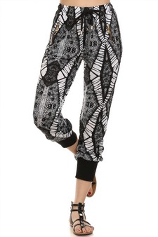 Lady's Printed Jogger Pants style 3