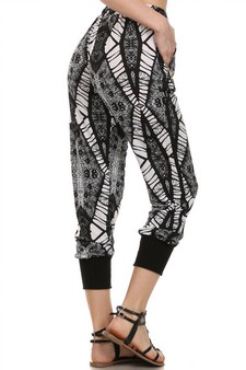 Lady's Printed Jogger Pants style 4