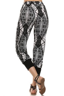 Lady's Printed Jogger Pants style 5