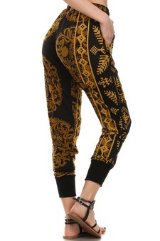 Gold Maze printed joggers style 2