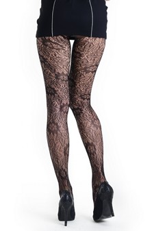 Lady's Totally Blossom Fashion Designed Fishnet Pantyhose style 3
